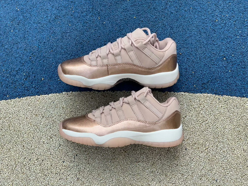 Authentic Air JORDAN 11 Low Rose Gold women